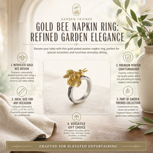 Gold Bee Napkin Ring