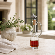 Cruet Bottle with Pewter Bee Cork Stopper