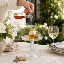 Cruet Bottle with Pewter Bee Cork Stopper