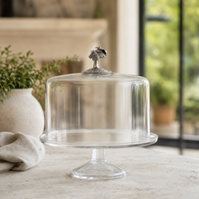 Honey Bee Glass Covered Cake / Dessert Stand