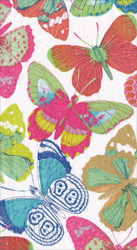 Butterflies Bright Guest Towel