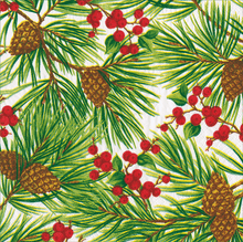 Evergreen And Berries White Collection