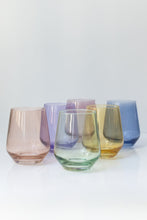ESTELLE COLORED WINE STEMLESS SET OF 6