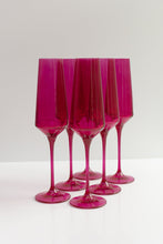 ESTELLE COLORED CHAMPAGNE FLUTE (Set of 6)