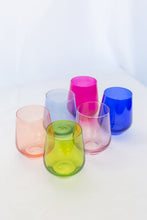 ESTELLE COLORED WINE STEMLESS SET OF 6