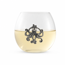 Octopus Stemless Wine Glass