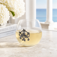 Octopus Stemless Wine Glass