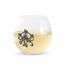 Octopus Stemless Wine Glass
