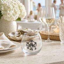 Octopus Stemless Wine Glass