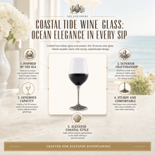 Coastal Tide Wine Glass