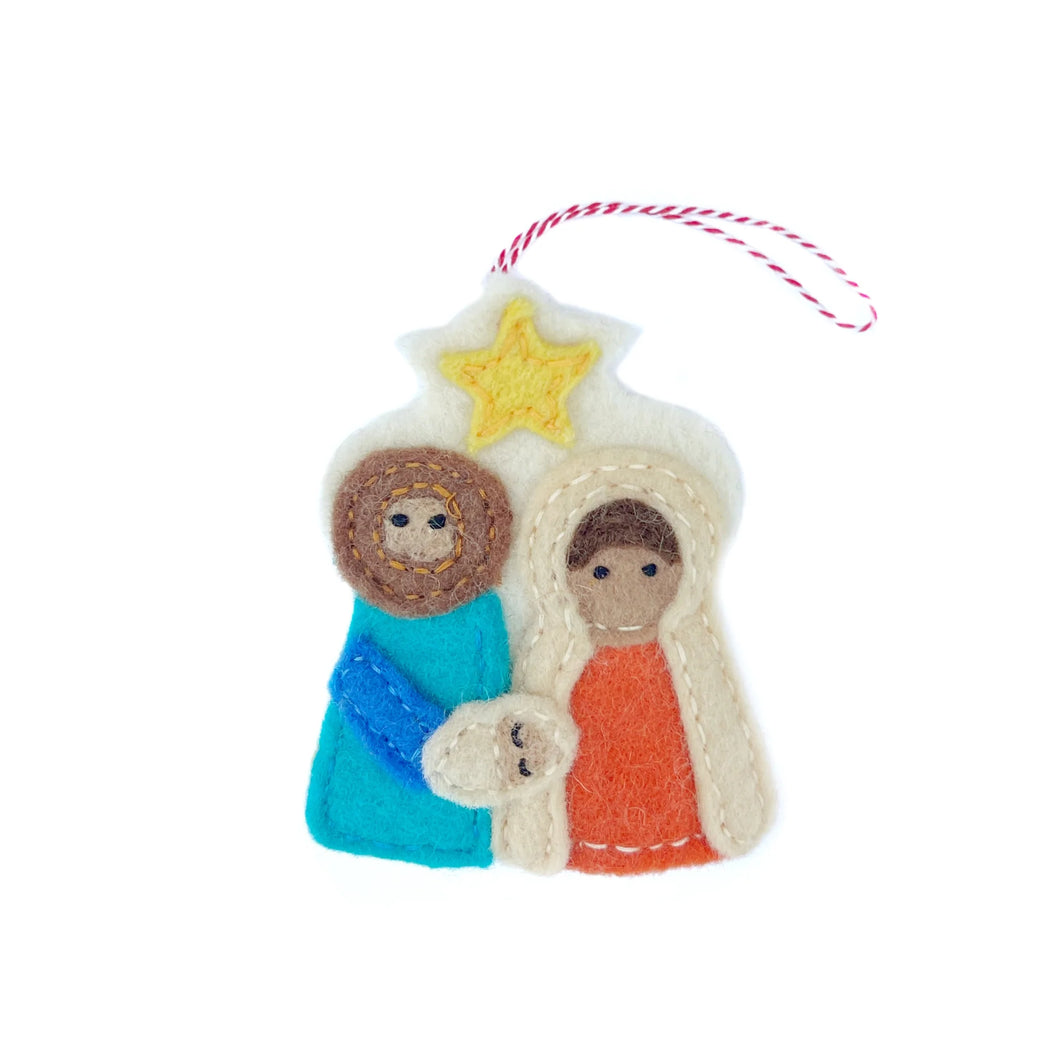 Nativity Felt wool Ornament