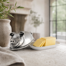 Happy Pig Butter Dish