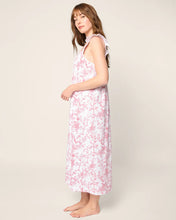 Women's Pima Clara Nightgown in Pink Timeless Toile