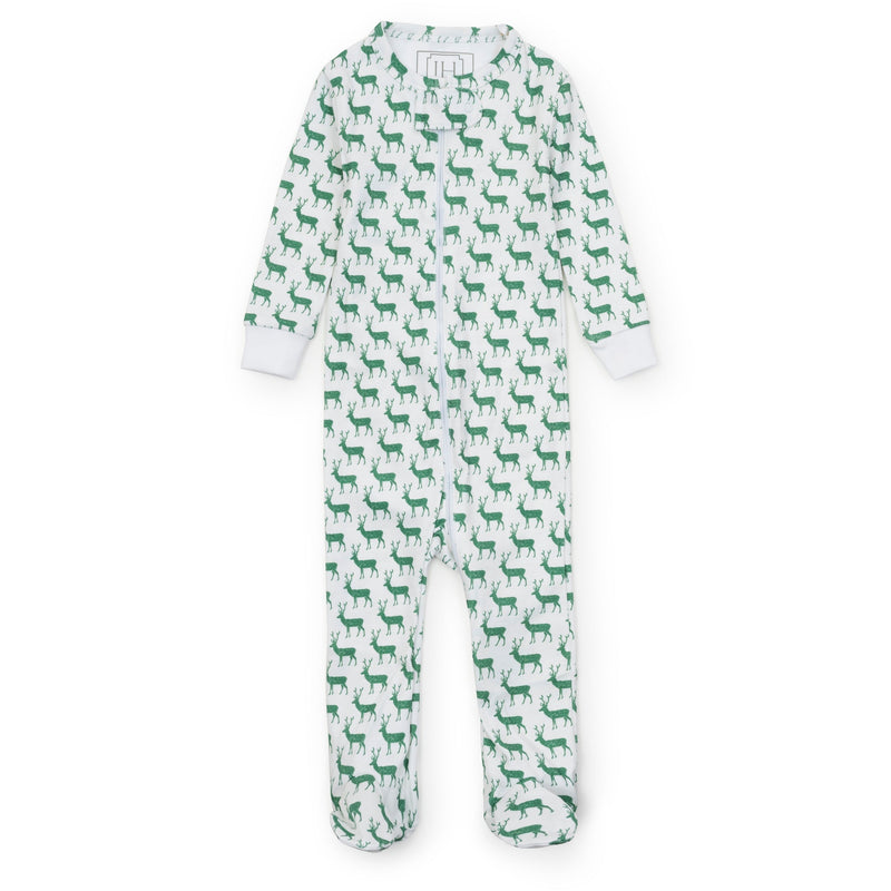 Parker Boys' Zipper Pajama - Woodland Deer