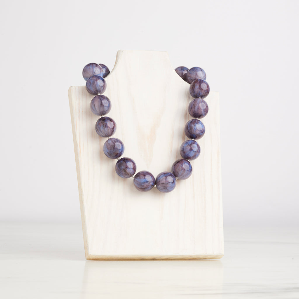 Pearl Cooling Necklace-Amethist : 18