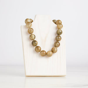 Pearl Cooling Necklace-Bark : 18"