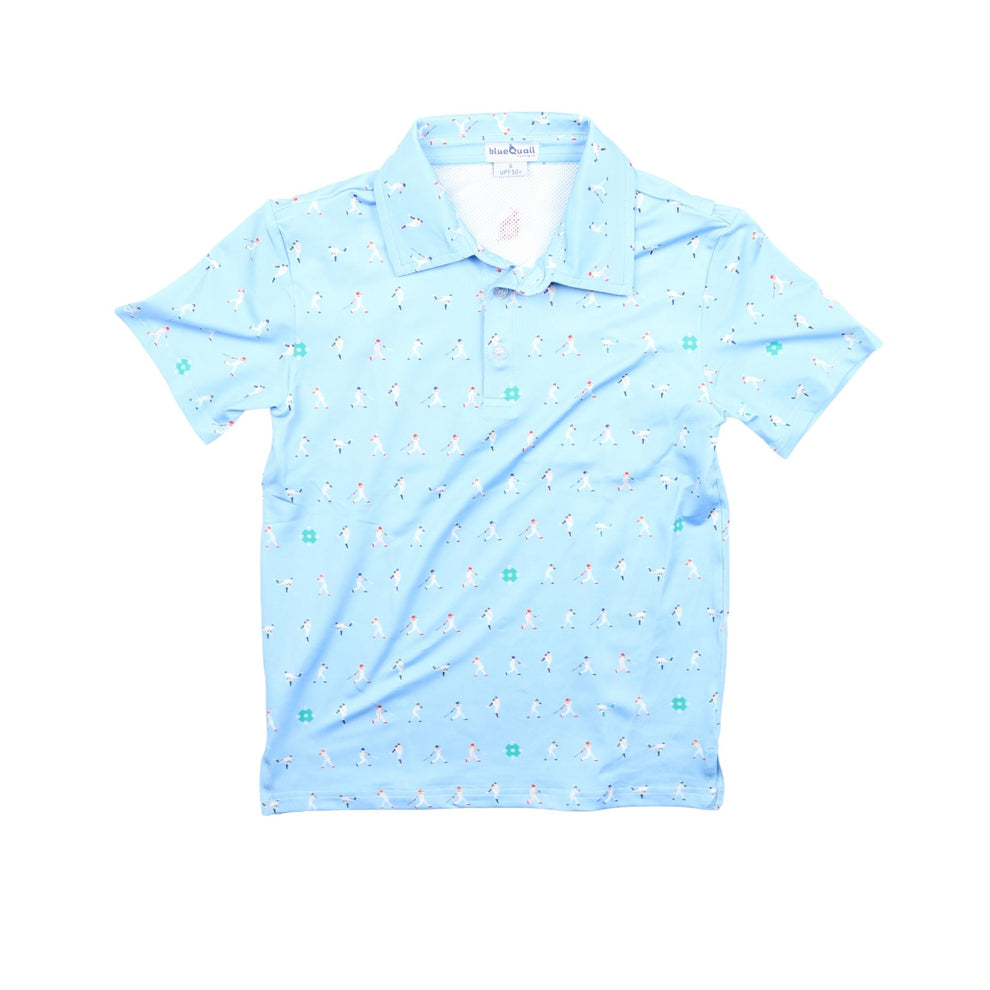 Batter Up Polo Short Sleeve Shirt
