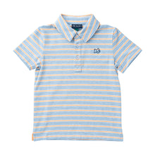 Boys' Short Sleeve Too Cool for School Polo - Windsurfer Orange Chiffon Stripe