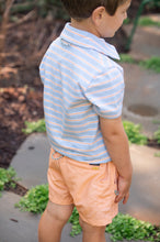 Boys' Short Sleeve Too Cool for School Polo - Windsurfer Orange Chiffon Stripe