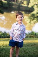 Long Sleeve Founders Kids Fishing Shirt Strawberry Ice Tide Point Plaid