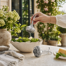 Pewter Garlic Salt & Pepper Set
