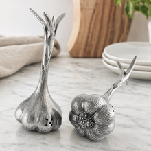 Pewter Garlic Salt & Pepper Set