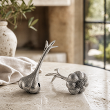 Pewter Garlic Salt & Pepper Set