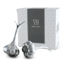 Pewter Garlic Salt & Pepper Set