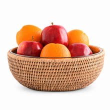 Hand Woven Serving Bowl Rattan