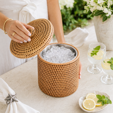 Hand Woven Wicker Rattan Ice Bucket