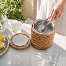 Hand Woven Wicker Rattan Ice Bucket