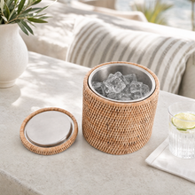 Hand Woven Wicker Rattan Ice Bucket
