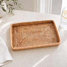 Catchall Tray Hand Woven Wicker Rattan