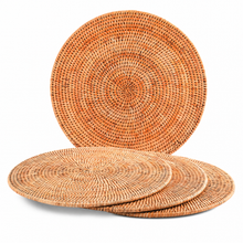 Hand Woven Wicker Rattan Round Placemat - Set of 4