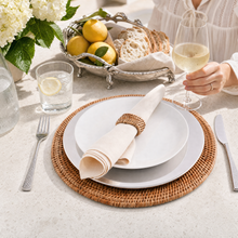 Hand Woven Wicker Rattan Round Placemat - Set of 4