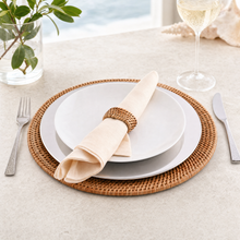 Hand Woven Wicker Rattan Round Placemat - Set of 4