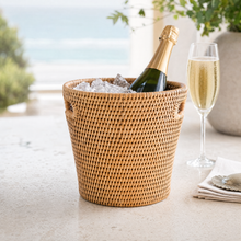 Hand Woven Rattan Wicker Champagne Bucket  / Ice Bucket