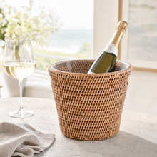Hand Woven Rattan Wicker Champagne Bucket  / Ice Bucket