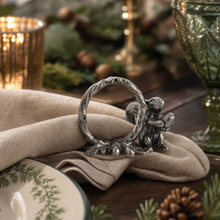 Pewter Squirrel Branch Napkin Ring
