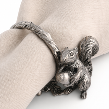 Pewter Squirrel Branch Napkin Ring