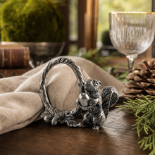 Pewter Squirrel Branch Napkin Ring