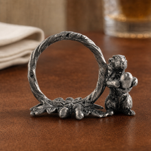 Pewter Squirrel Branch Napkin Ring