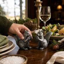 Pewter Squirrels Salt & Pepper Set