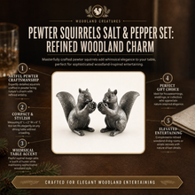 Pewter Squirrels Salt & Pepper Set