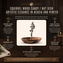 Squirrel Wood Candy / Nut Dish