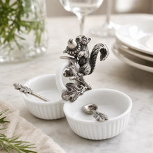 Squirrel Double Salt Cellar