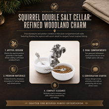 Squirrel Double Salt Cellar