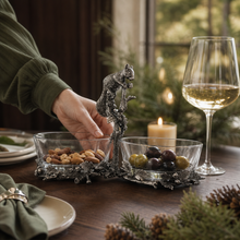 Squirrel Double Dish Condiment Server