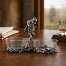Squirrel Double Dish Condiment Server