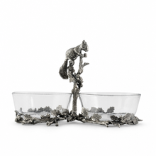 Squirrel Double Dish Condiment Server